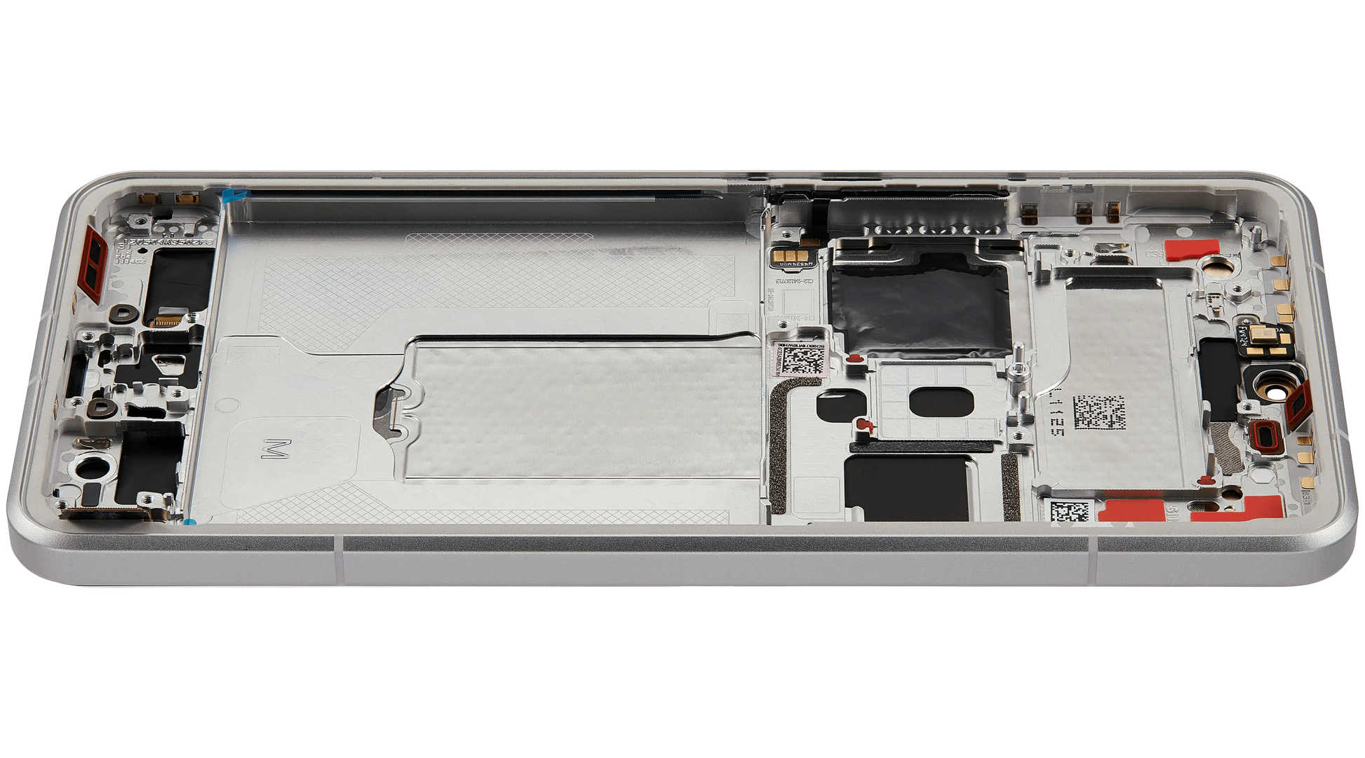 OLED Assembly With Frame For Xiaomi 15 Ultra (Refurbished) (White) – phone repair part product angle – OLED Display Replacement for phone repair