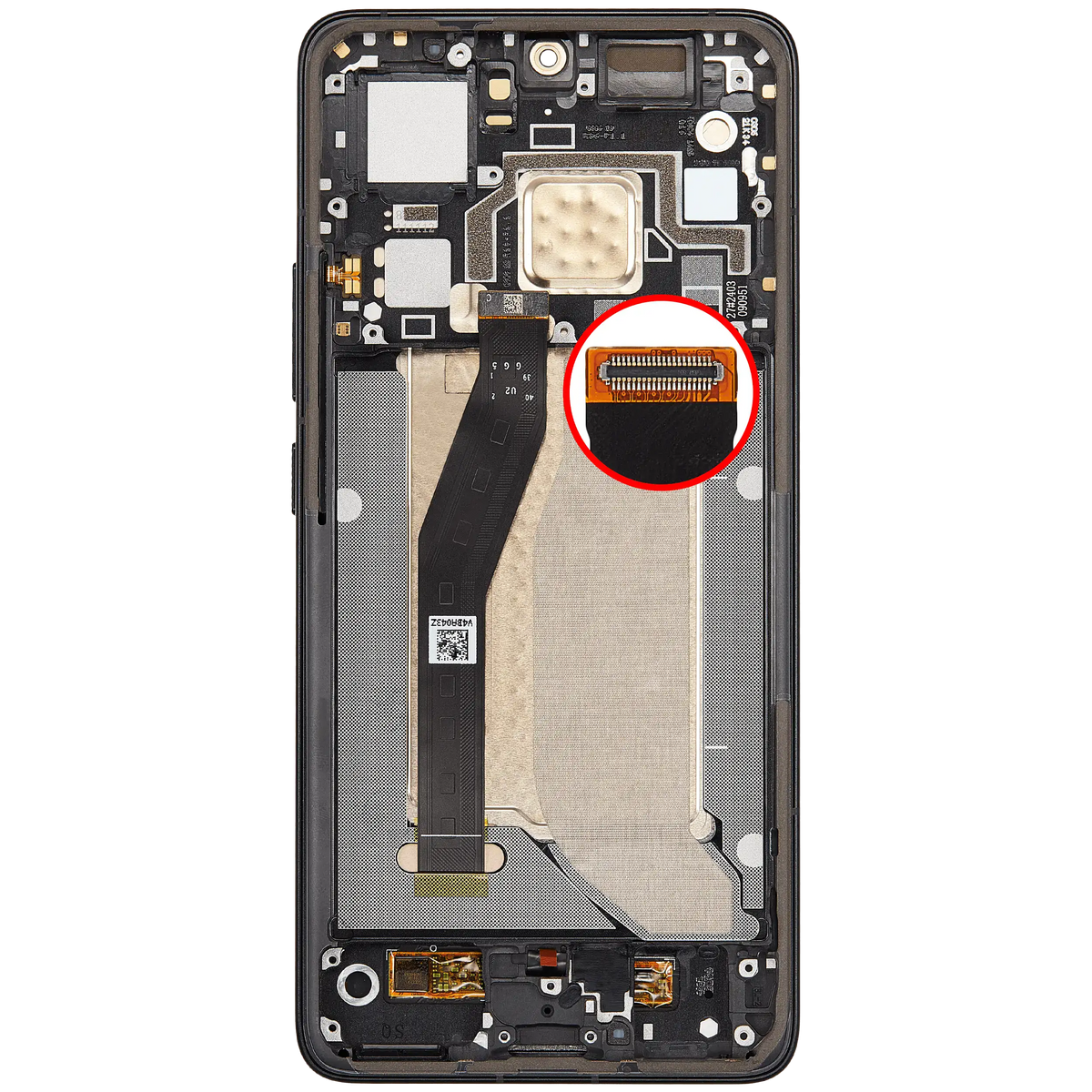 OLED Assembly With Frame For Xiaomi 14T Pro / Redmi K70 Ultra (Refurbished) (Titan Black) – technician repair part view – OLED Display Replacement for phone repair