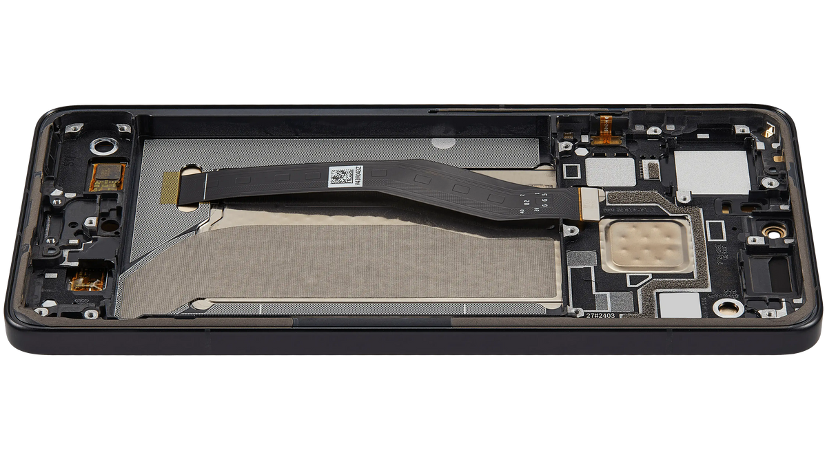 OLED Assembly With Frame For Xiaomi 14T Pro / Redmi K70 Ultra (Refurbished) (Titan Black) – phone repair part product angle – OLED Display Replacement for phone repair