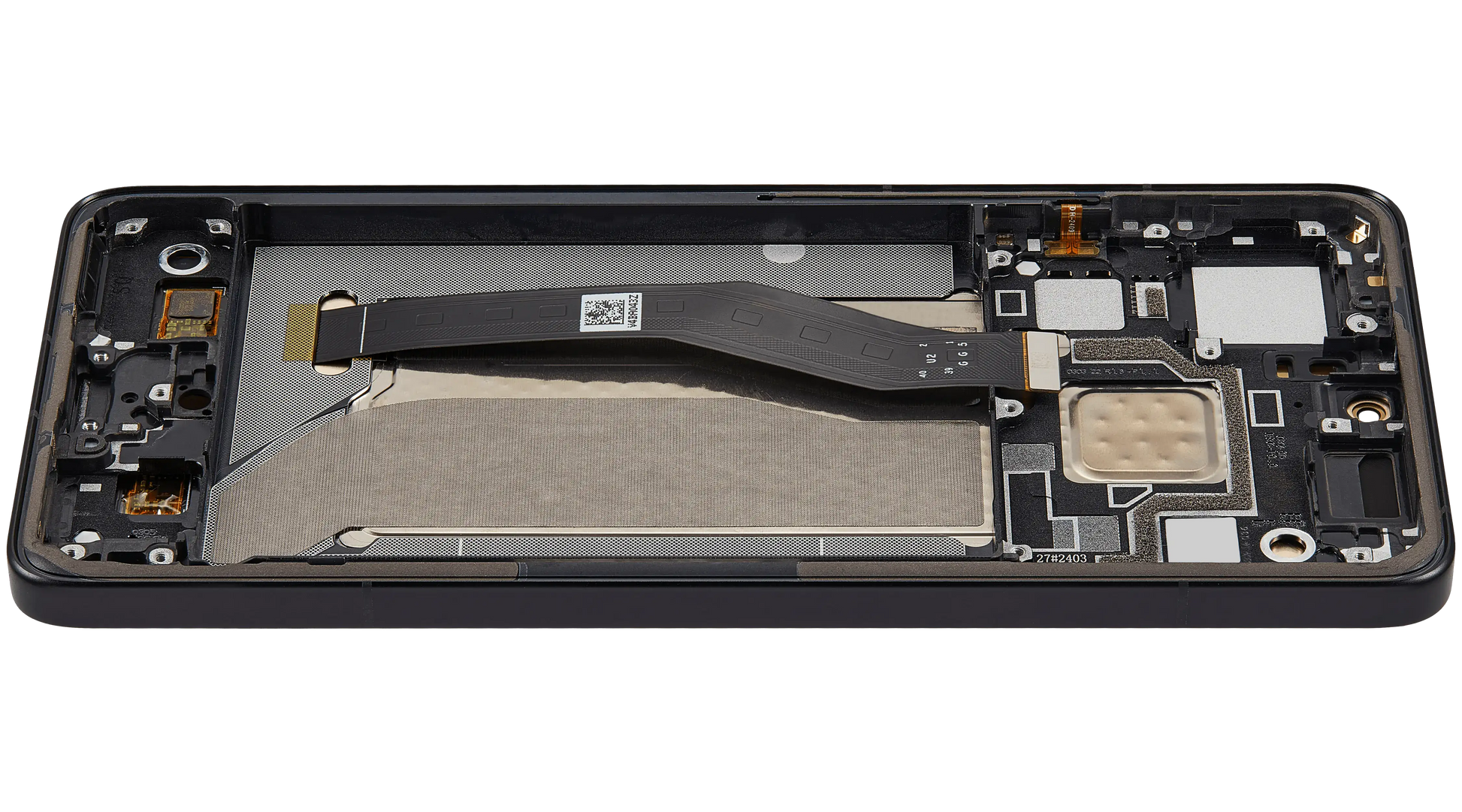 OLED Assembly With Frame For Xiaomi 14T Pro / Redmi K70 Ultra (Refurbished) (Titan Black) – phone repair part product angle – OLED Display Replacement for phone repair