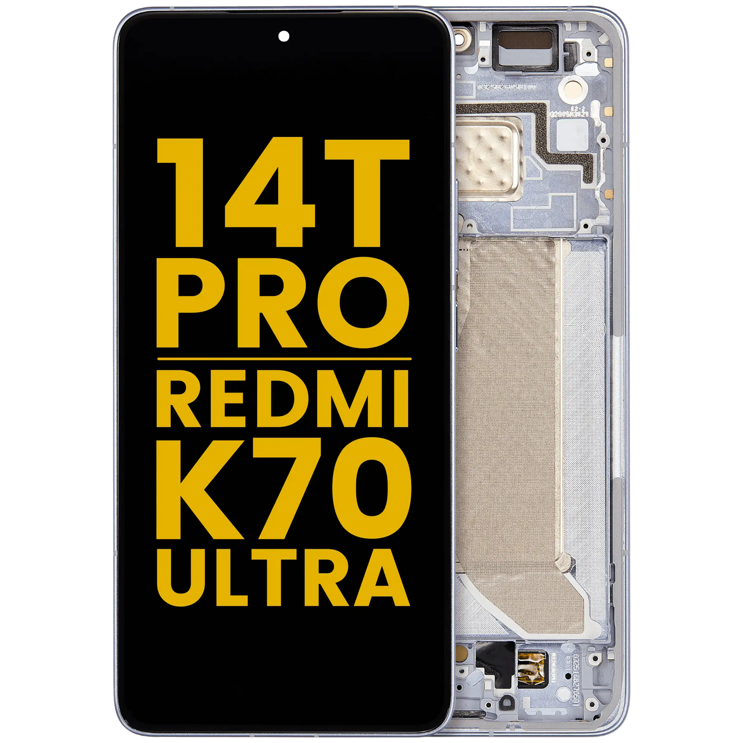 OLED Assembly With Frame For Xiaomi 14T Pro / Redmi K70 Ultra (Refurbished) (Titan Blue) – replacement part product view – OLED Display Replacement for phone repair