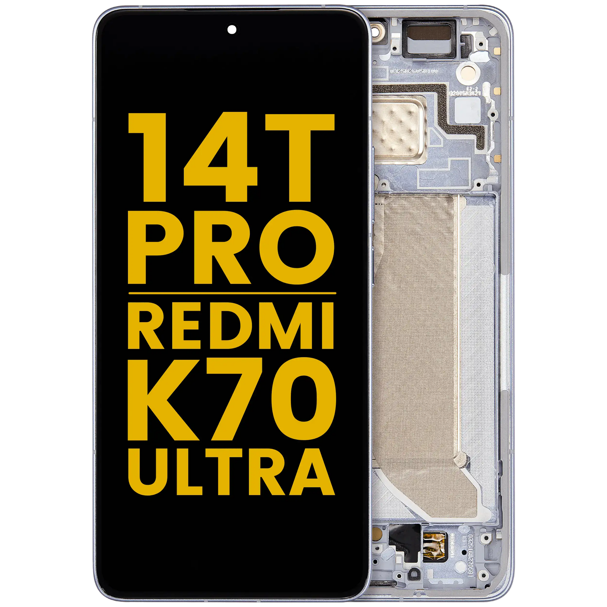 OLED Assembly With Frame For Xiaomi 14T Pro / Redmi K70 Ultra (Refurbished) (Titan Blue) – replacement part product view – OLED Display Replacement for phone repair
