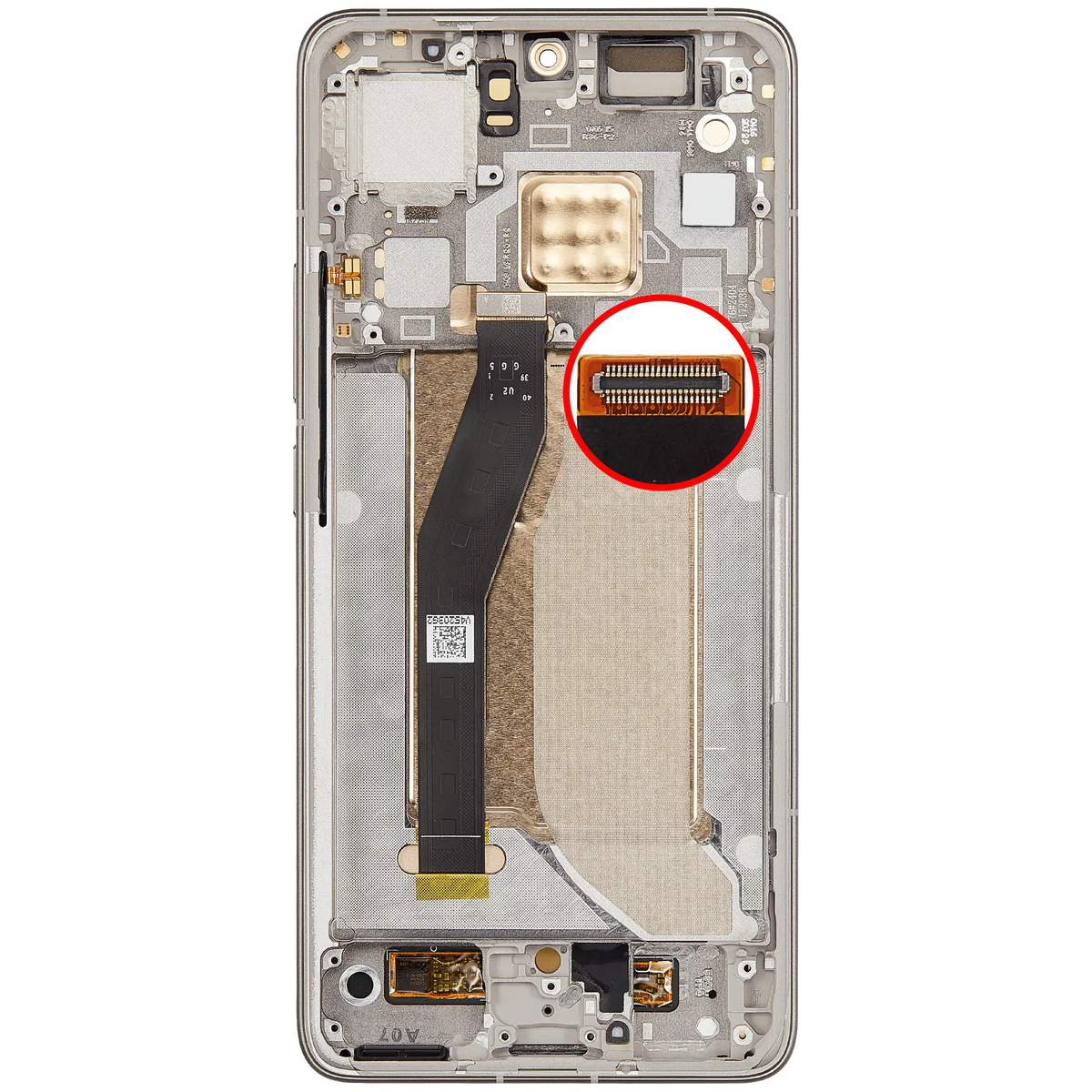 OLED Assembly With Frame For Xiaomi 14T Pro / Redmi K70 Ultra (Refurbished) (Titan Gray) – technician repair part view – OLED Display Replacement for phone repair