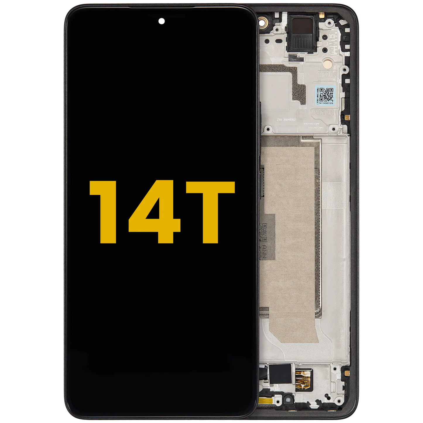 OLED Assembly With Frame For Xiaomi 14T (Refurbished) (Titan Black) – replacement part product view – OLED Display Replacement for phone repair