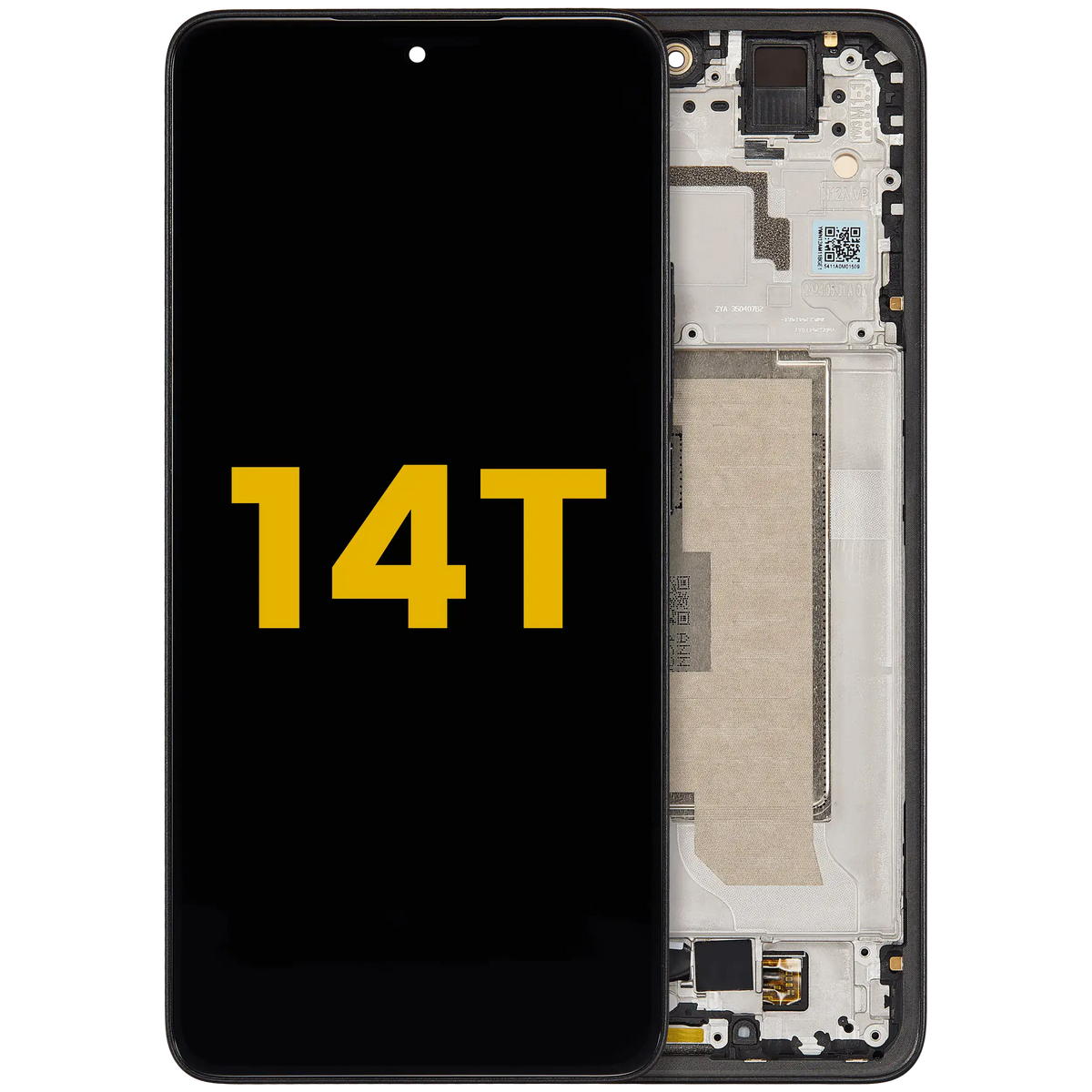 OLED Assembly With Frame For Xiaomi 14T (Refurbished) (Titan Black) – replacement part product view – OLED Display Replacement for phone repair