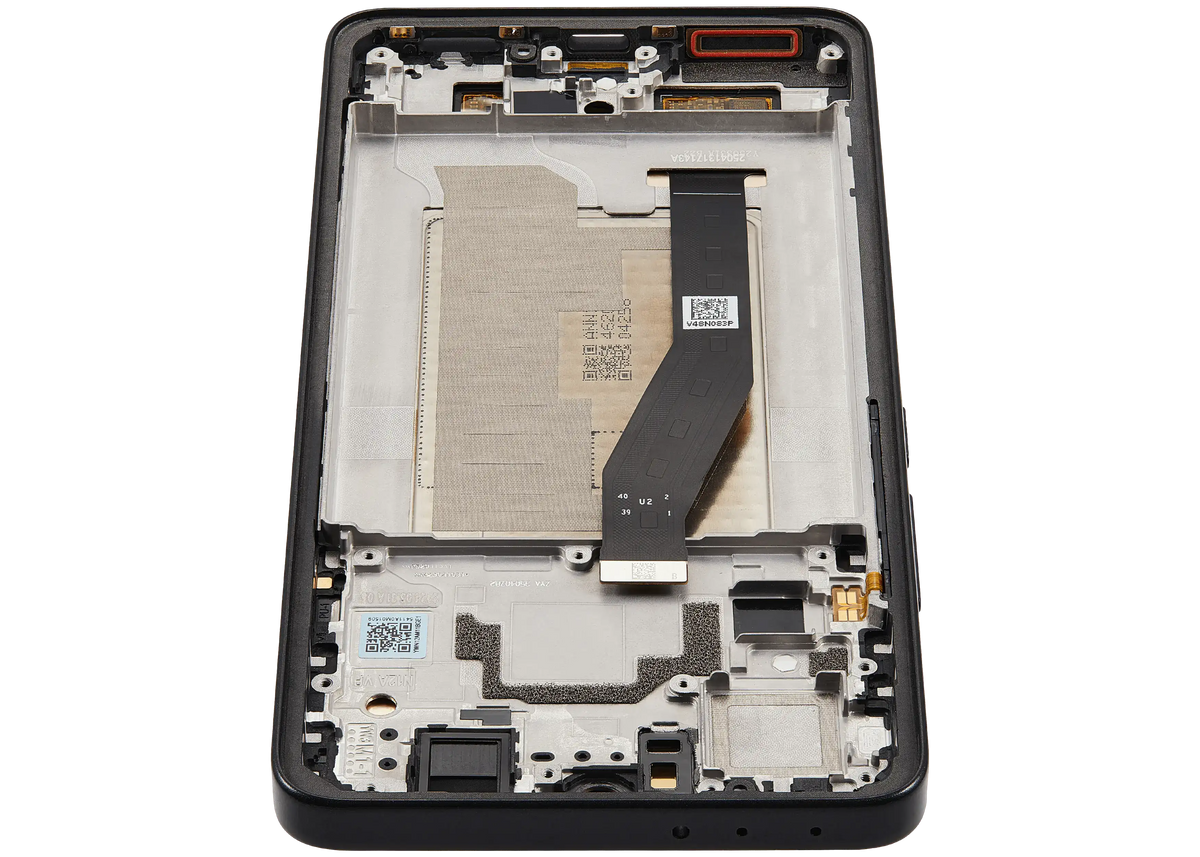 OLED Assembly With Frame For Xiaomi 14T (Refurbished) (Titan Black) – device repair component close-up – OLED Display Replacement for phone repair