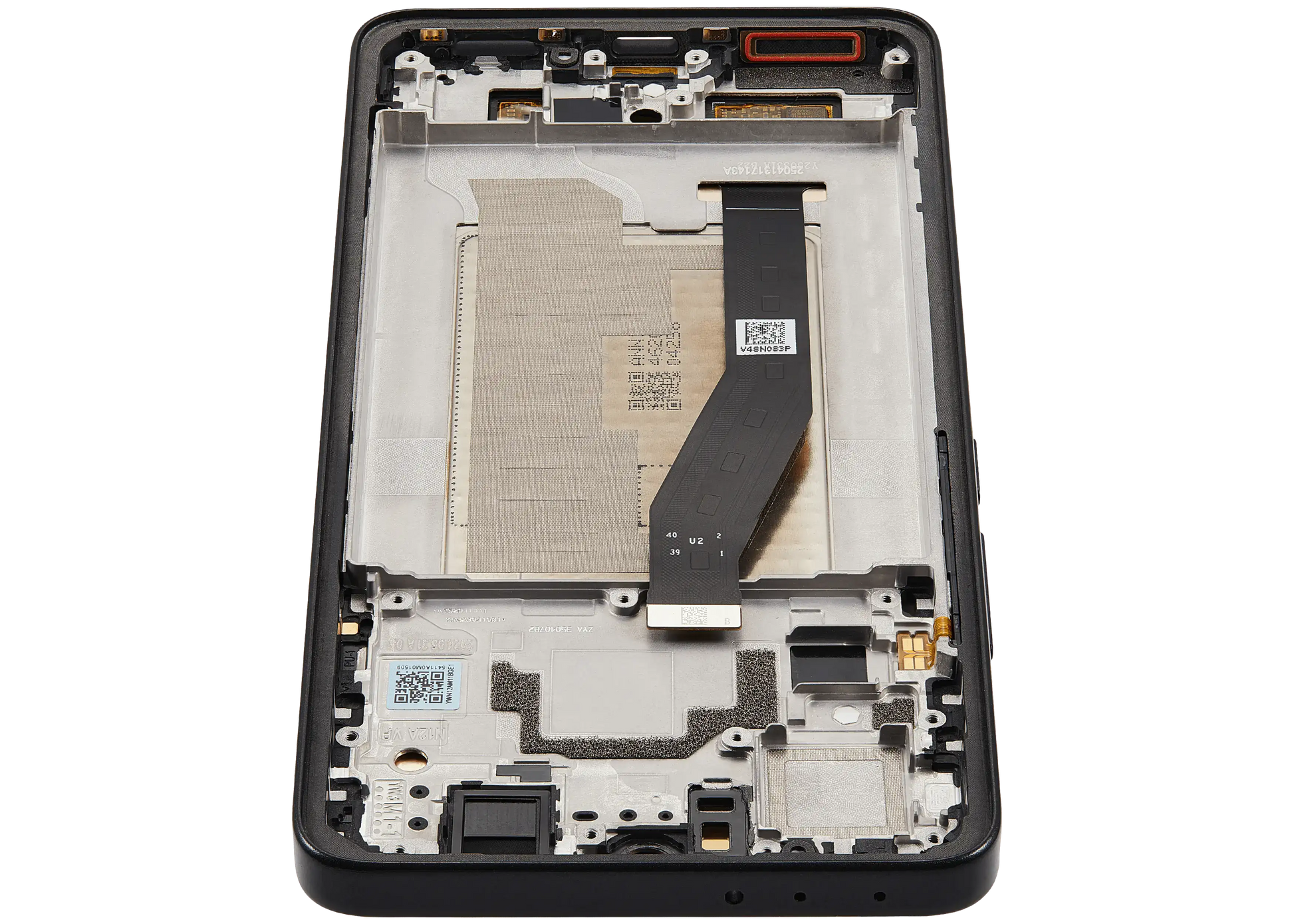 OLED Assembly With Frame For Xiaomi 14T (Refurbished) (Titan Black) – device repair component close-up – OLED Display Replacement for phone repair