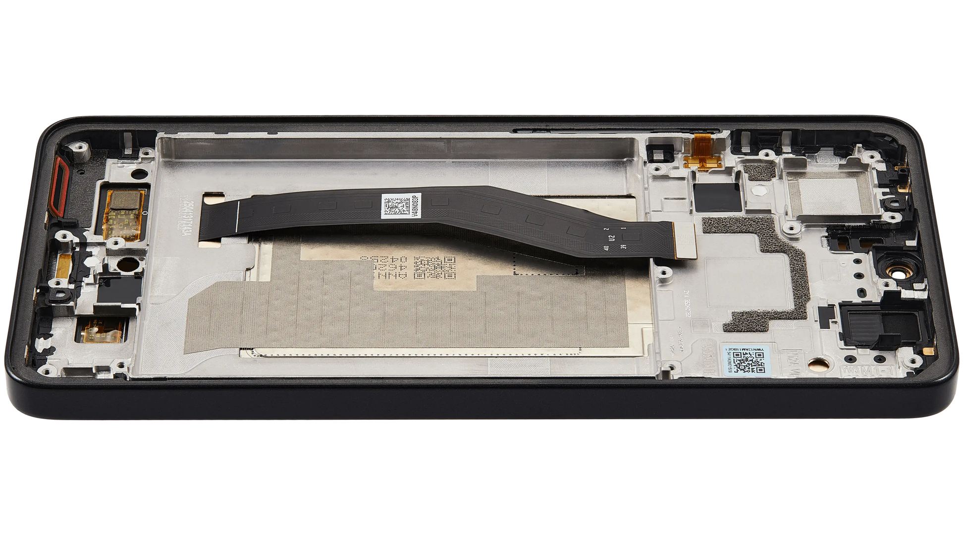 OLED Assembly With Frame For Xiaomi 14T (Refurbished) (Titan Black) – phone repair part product angle – OLED Display Replacement for phone repair