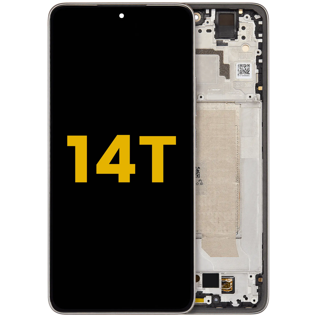 OLED Assembly With Frame For Xiaomi 14T (Refurbished) (Titan Gray) – replacement part product view – OLED Display Replacement for phone repair