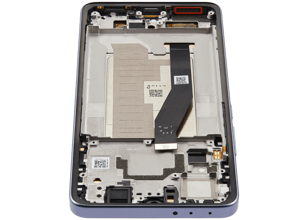 OLED Assembly With Frame For Xiaomi 14T (Refurbished) (Titan Blue) – device repair component close-up – OLED Display Replacement for phone repair