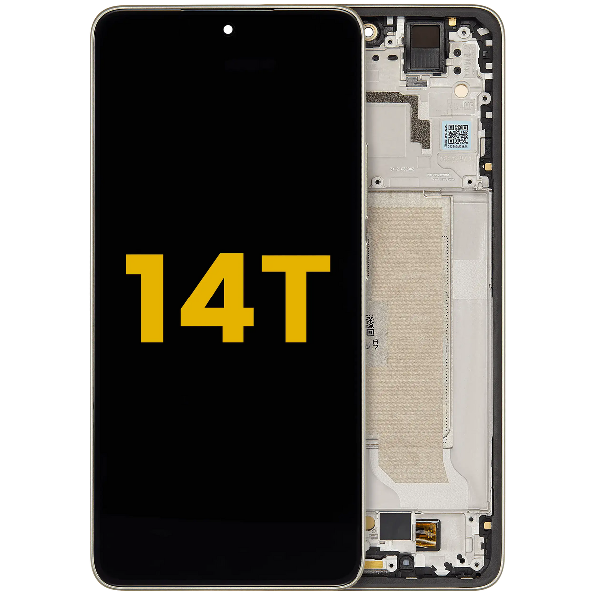 OLED Assembly With Frame For Xiaomi 14T (Refurbished) (Lemon Green) – replacement part product view – OLED Display Replacement for phone repair