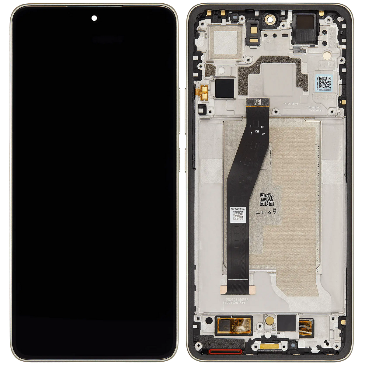 OLED Assembly With Frame For Xiaomi 14T (Refurbished) (Lemon Green) – repair part compatibility view – OLED Display Replacement for phone repair