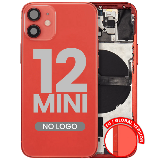 Back Housing W/ Small Parts For iPhone 12 Mini (EU / Global Version) (Aftermarket Plus) (Red)