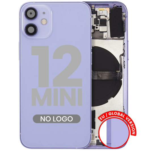 Back Housing W/ Small Parts For iPhone 12 Mini (EU / Global Version) (Aftermarket Plus) (Purple)
