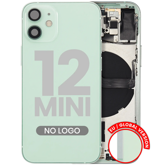 Back Housing W/ Small Parts For iPhone 12 Mini (EU / Global Version) (Aftermarket Plus) (Green)