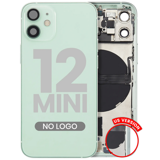 Back Housing W/ Small Parts For iPhone 12 Mini (US Version) (Aftermarket Plus) (Green)