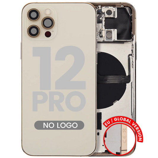 Back Housing W/ Small Parts For iPhone 12 Pro (EU / Global Version) (Aftermarket Plus) (Gold)