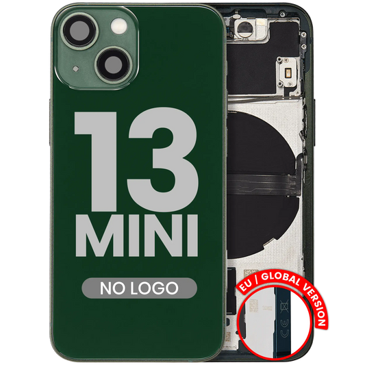 Back Housing W/ Small Parts For iPhone 13 Mini (EU / Global Version) (Aftermarket Plus) (Green)