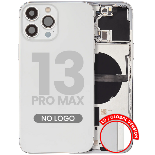 Back Housing W/ Small Parts For iPhone 13 Pro Max (EU / Global Version) (Aftermarket Plus) (Silver)