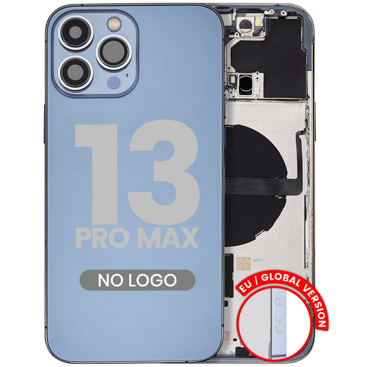 Back Housing W/ Small Parts For iPhone 13 Pro Max (EU / Global Version) (Aftermarket Plus) (Sierra Blue)