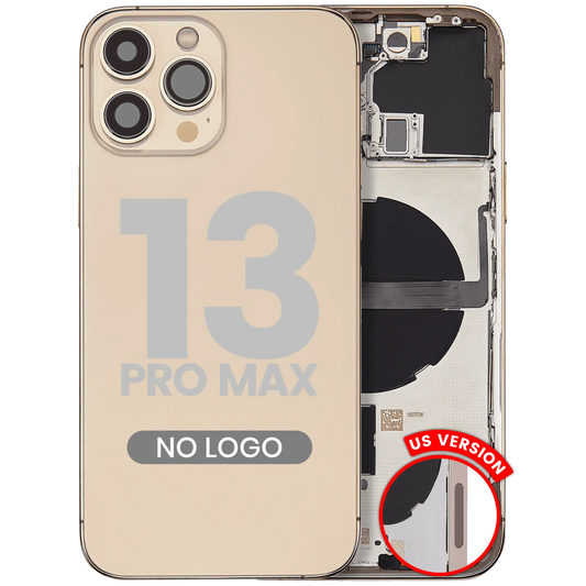 Back Housing W/ Small Parts For iPhone 13 Pro Max (US Version) (Aftermarket Plus) (Gold)