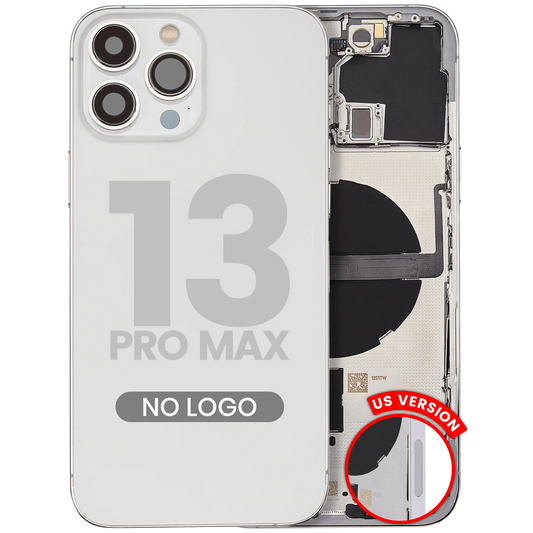Back Housing W/ Small Parts For iPhone 13 Pro Max (US Version) (Aftermarket Plus) (Silver)