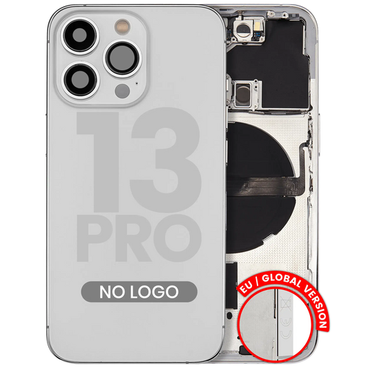 Back Housing W/ Small Parts For iPhone 13 Pro (EU / Global Version) (Aftermarket Plus) (Silver)