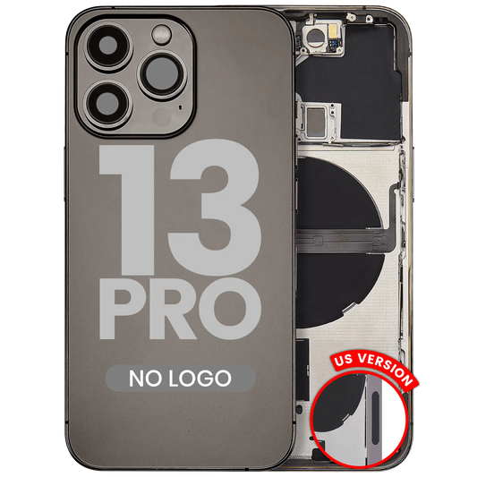 Back Housing W/ Small Parts For iPhone 13 Pro (US Version) (Aftermarket Plus) (Graphite)