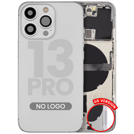 Back Housing W/ Small Parts For iPhone 13 Pro (US Version) (Aftermarket Plus) (Silver)