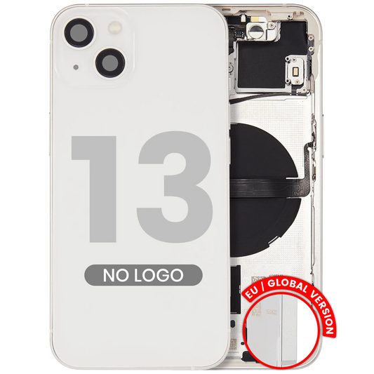 Back Housing W/ Small Parts For iPhone 13 (EU / Global Version) (Aftermarket Plus) (Starlight)