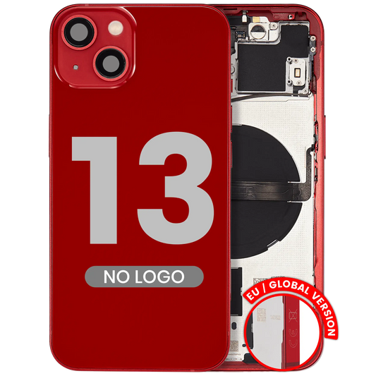 Back Housing W/ Small Parts For iPhone 13 (EU / Global Version) (Aftermarket Plus) (Red) — product photo 1