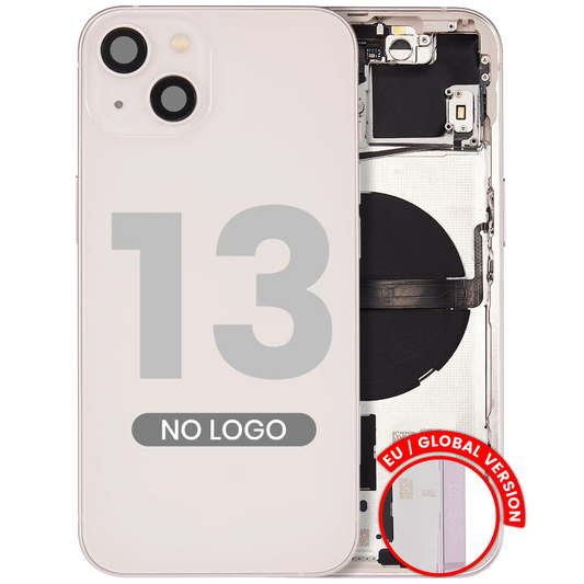 Back Housing W/ Small Parts For iPhone 13 (EU / Global Version) (Aftermarket Plus) (Pink)