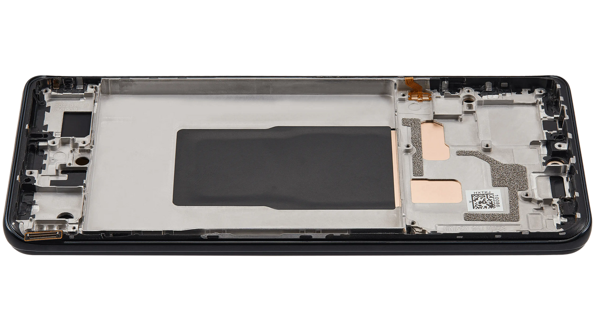 OLED Assembly With Frame For Xiaomi 12T / 12T Pro / Redmi K50 Ultra (Refurbished) (Black) – phone repair part product angle – OLED Display Replacement for phone repair