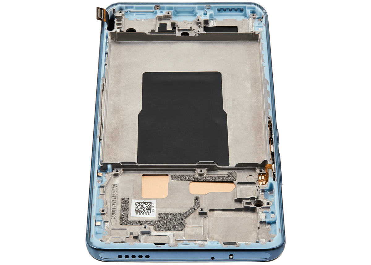 OLED Assembly With Frame For Xiaomi 12T / 12T Pro / Redmi K50 Ultra (Refurbished) (Blue) – device repair component close-up – OLED Display Replacement for phone repair