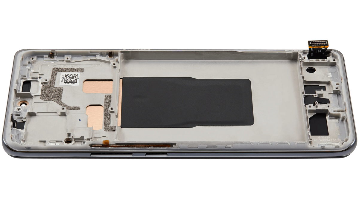 OLED Assembly With Frame For Xiaomi 12T / 12T Pro / Redmi K50 Ultra (Refurbished) (Silver) – replacement component detailed view – OLED Display Replacement for phone repair