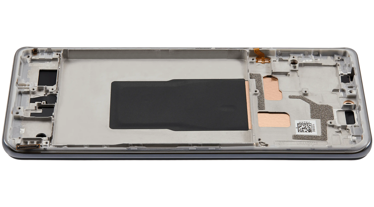OLED Assembly With Frame For Xiaomi 12T / 12T Pro / Redmi K50 Ultra (Refurbished) (Silver) – phone repair part product angle – OLED Display Replacement for phone repair