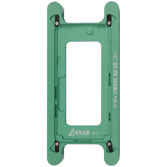 Magnetic Pressure Holding Mold Compatible For iPhone 13 / 13 Pro (2 Pack) (XHZC)