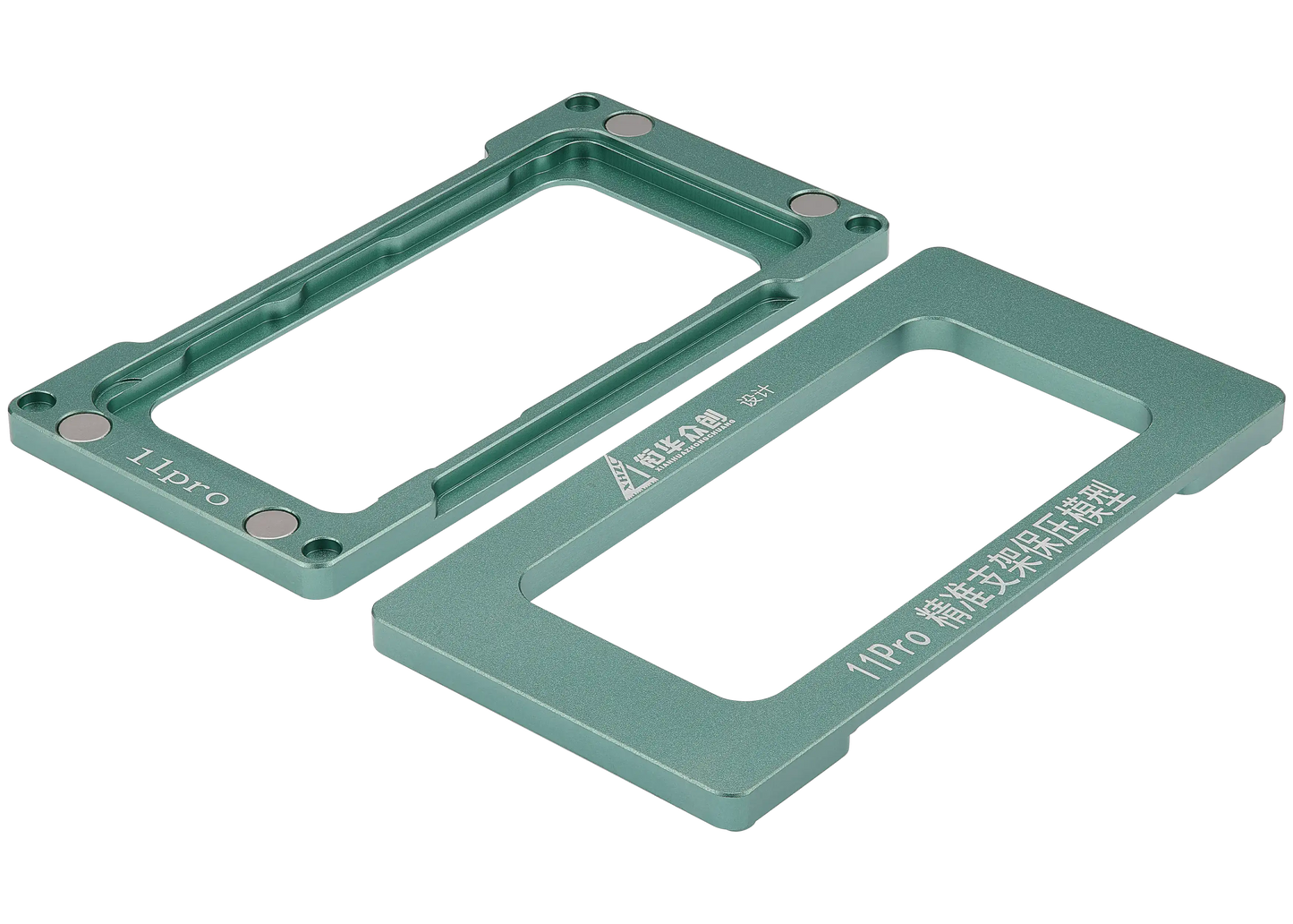 Magnetic Pressure Holding Mold Compatible For iPhone 11 Pro (2 Pack) (XHZC)
