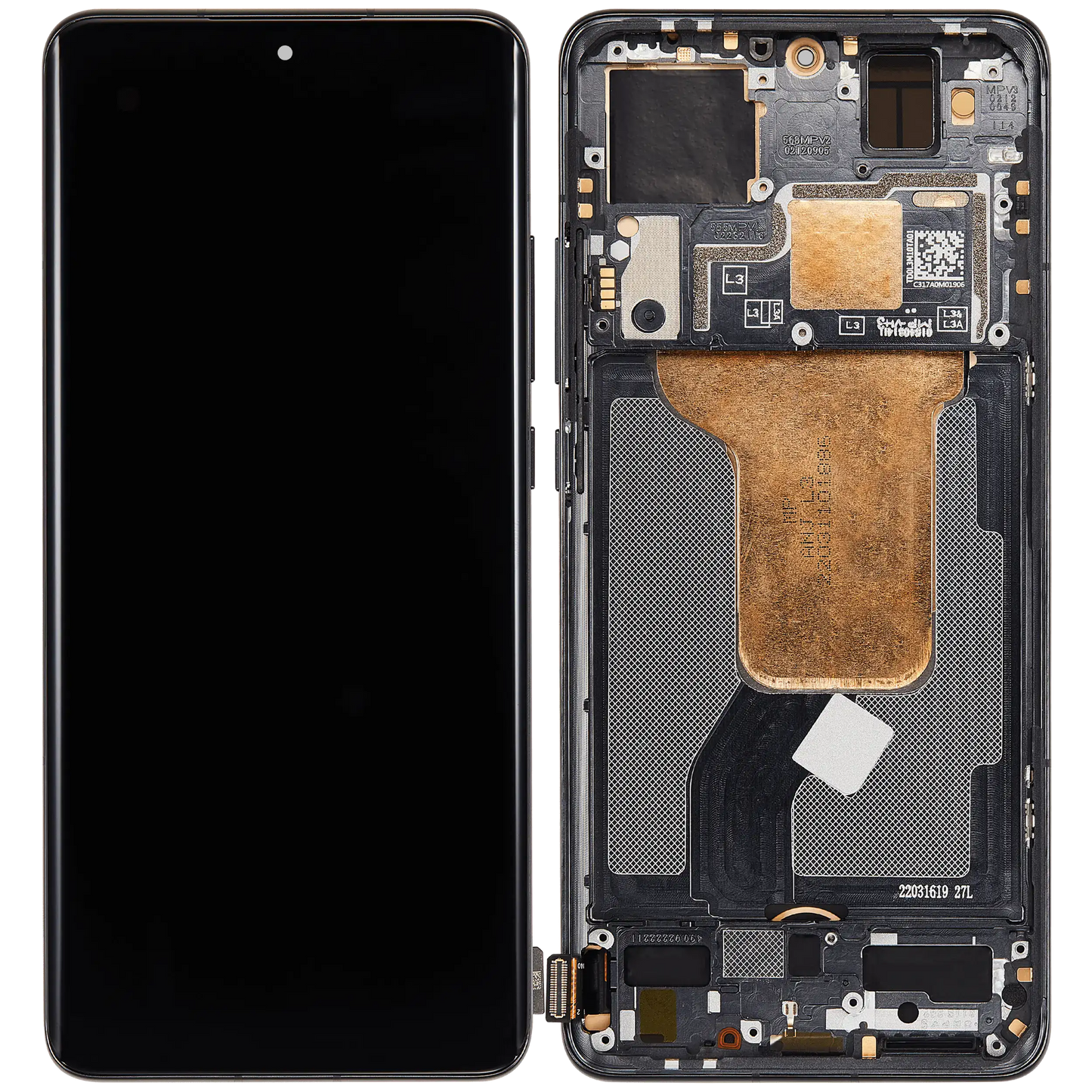 OLED Assembly With Frame For Xiaomi 12 / 12X / 12S (Refurbished) (Gray) – repair part compatibility view – OLED Display Replacement for phone repair