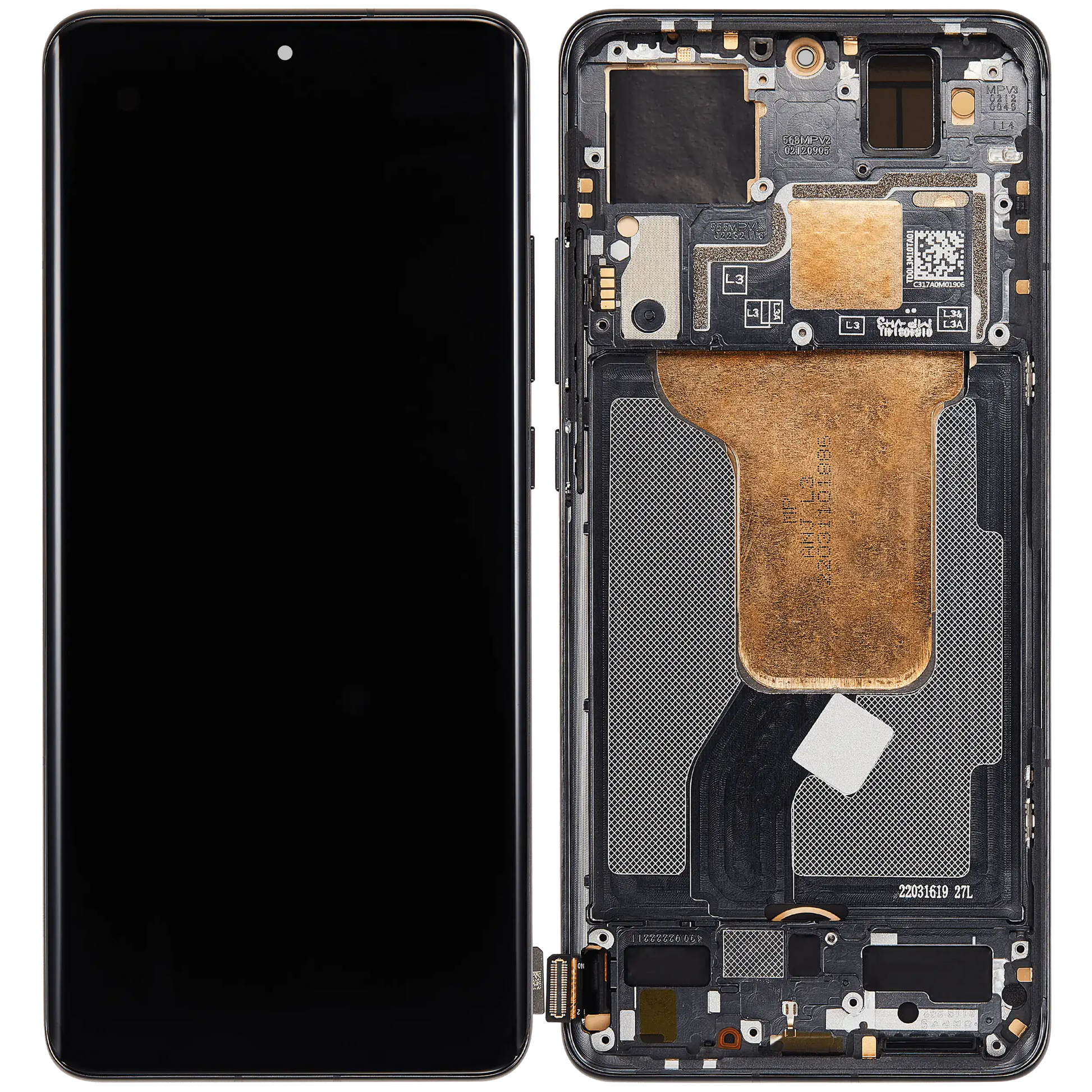 OLED Assembly With Frame For Xiaomi 12 / 12X / 12S (Refurbished) (Gray) – repair part compatibility view – OLED Display Replacement for phone repair