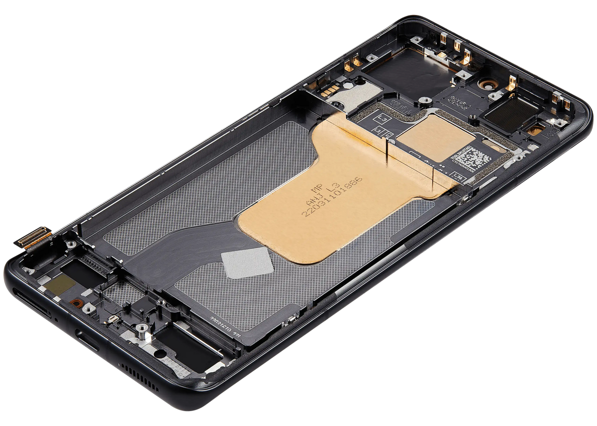 OLED Assembly With Frame For Xiaomi 12 / 12X / 12S (Refurbished) (Gray) – repair component detail view – OLED Display Replacement for phone repair