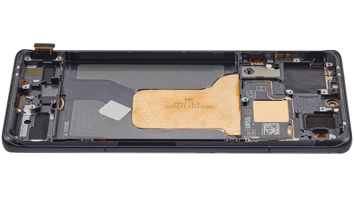 OLED Assembly With Frame For Xiaomi 12 / 12X / 12S (Refurbished) (Gray) – phone repair part product angle – OLED Display Replacement for phone repair