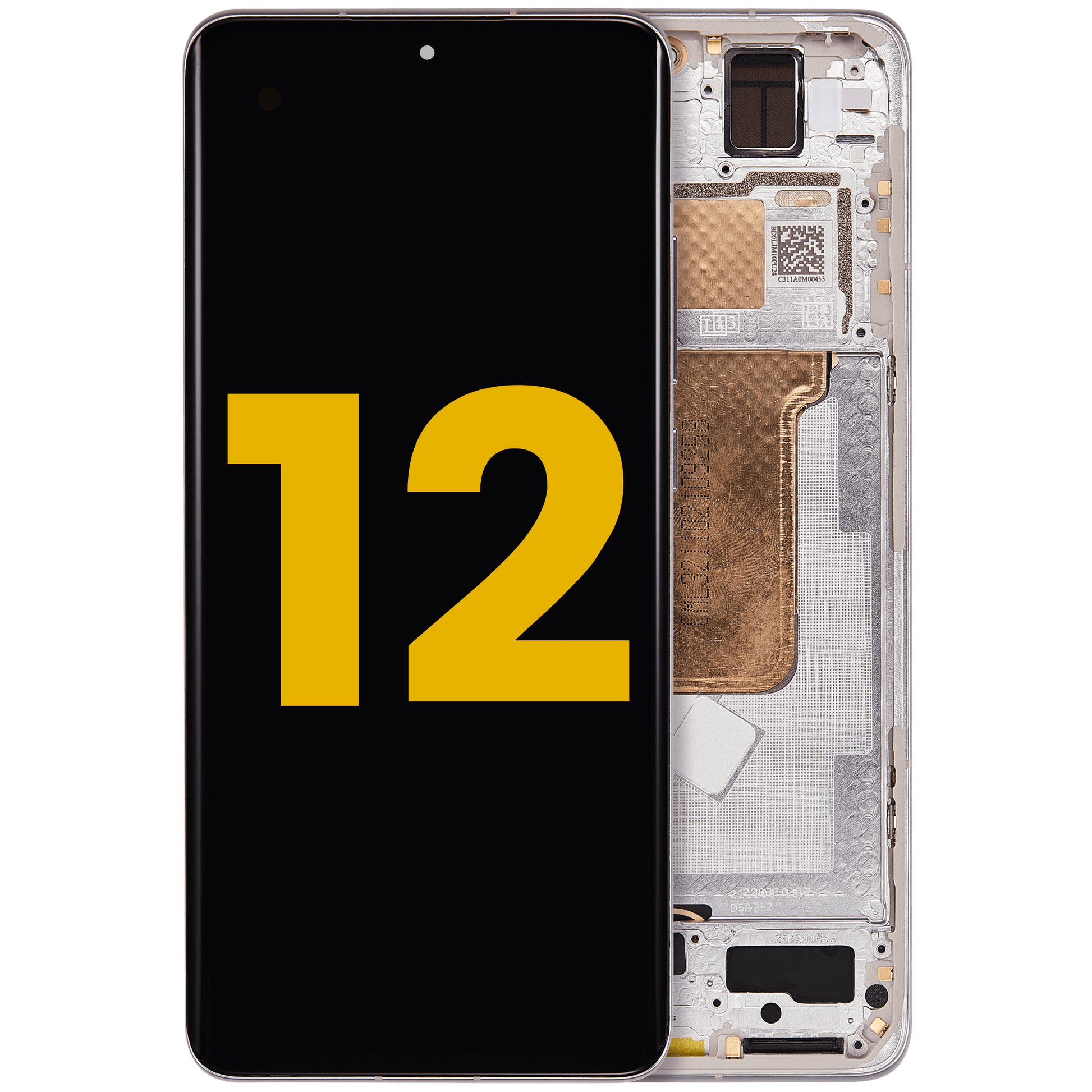 OLED Assembly With Frame For Xiaomi 12 / 12X / 12S (Refurbished) (Purple) – replacement part product view – OLED Display Replacement for phone repair