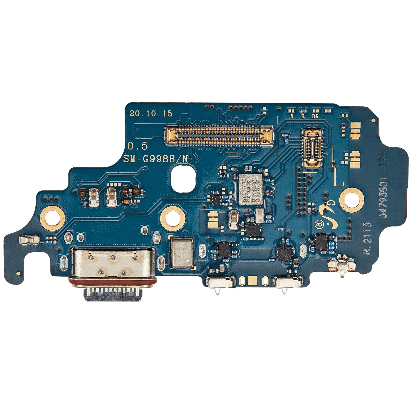 Charging Port Board With Sim Card Reader For Samsung Galaxy S21 Ultra 5G (G998B) (International Version) (Premium)