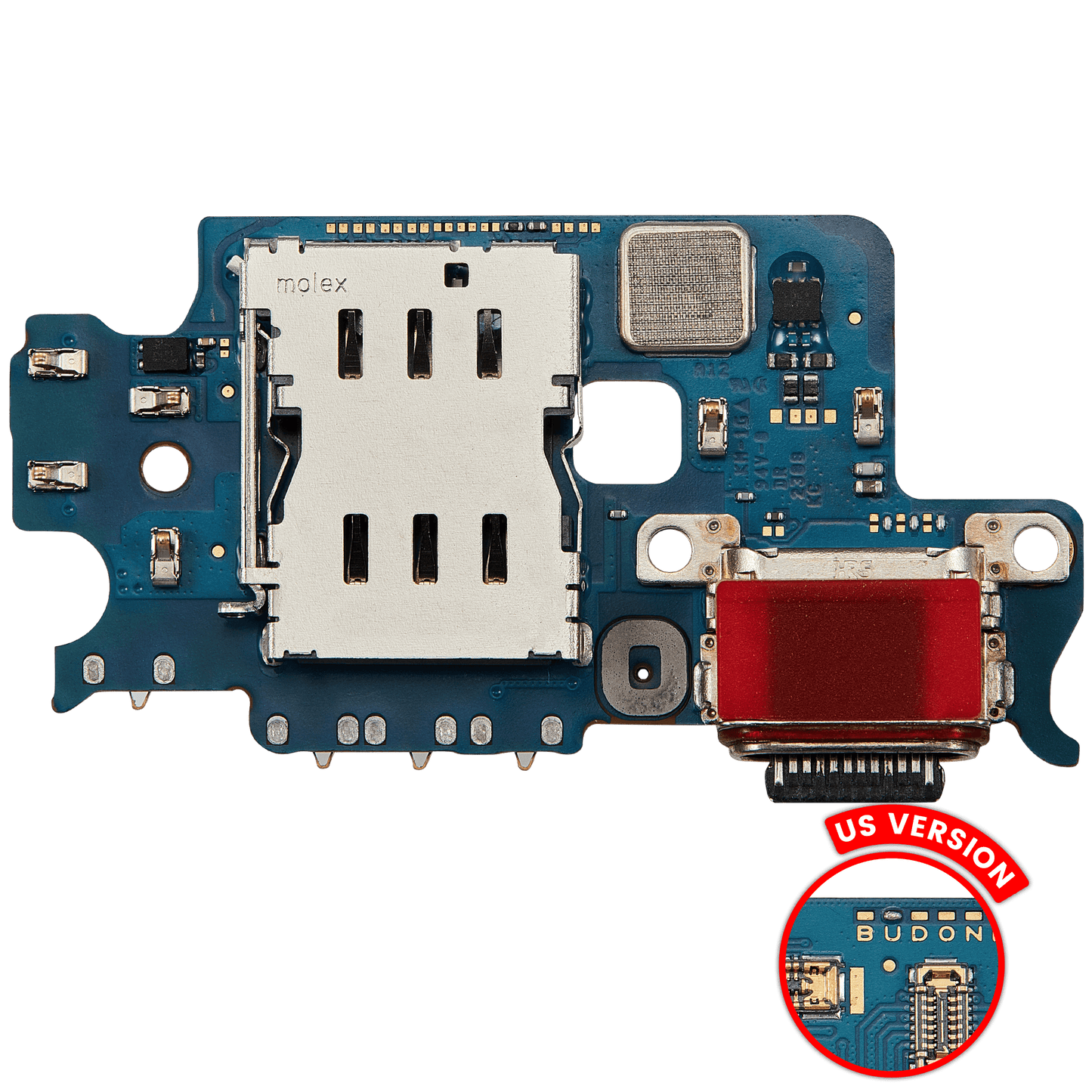 Charging Port Board With Sim Card Reader For Samsung Galaxy S23 5G (S911U) (US Version) (Premium)