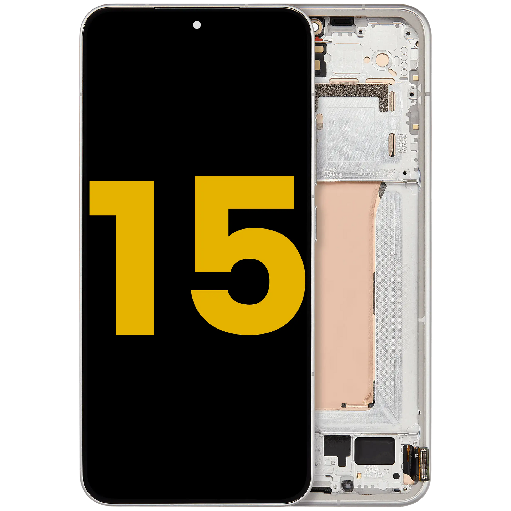 OLED Assembly With Frame For Xiaomi 15 (Refurbished) (White) – replacement part product view – OLED Display Replacement for phone repair