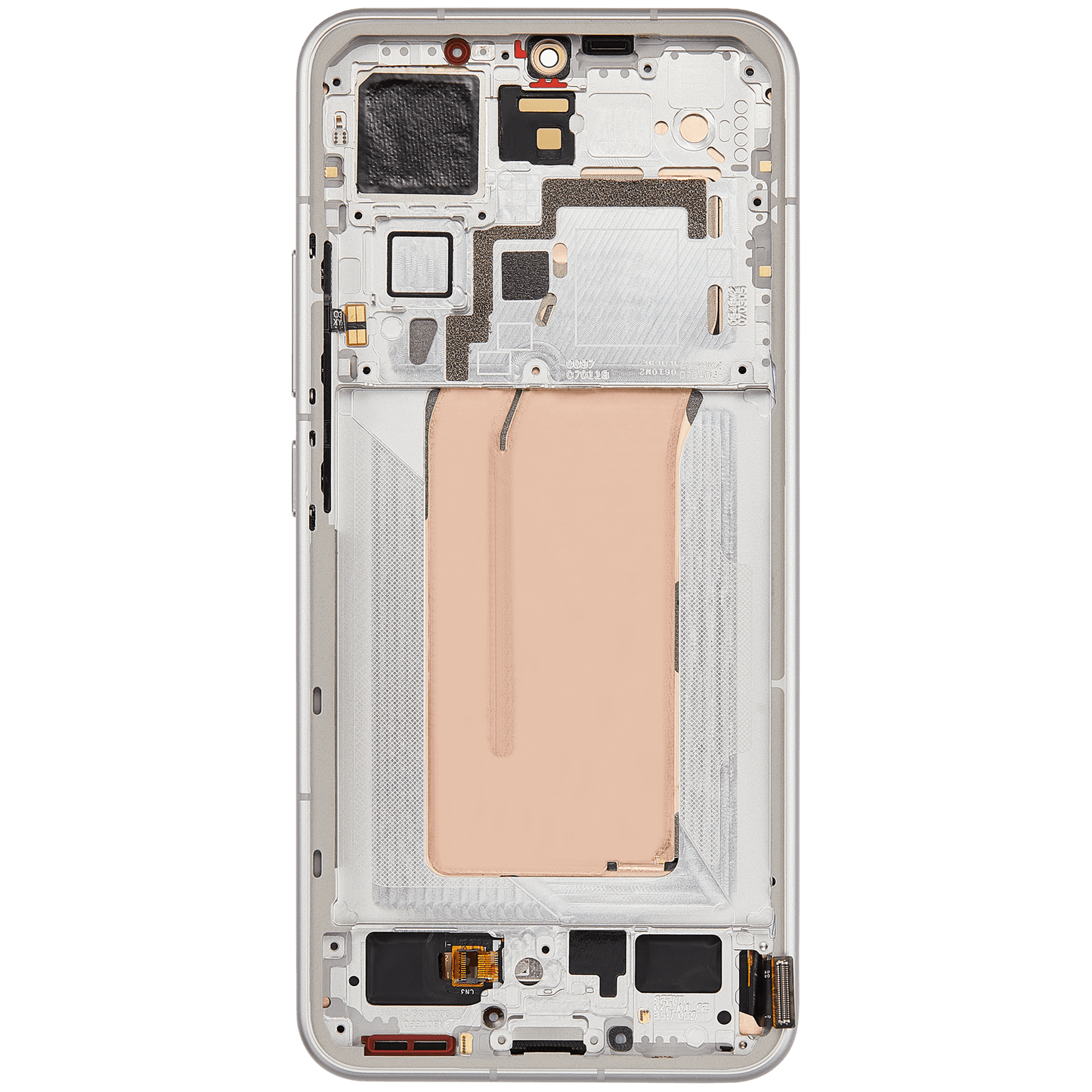 OLED Assembly With Frame For Xiaomi 15 (Refurbished) (White) – technician repair part view – OLED Display Replacement for phone repair