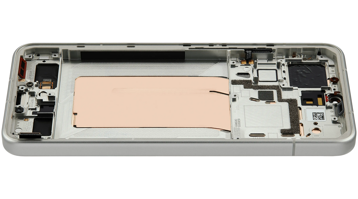 OLED Assembly With Frame For Xiaomi 15 (Refurbished) (Green) – phone repair part product angle – OLED Display Replacement for phone repair