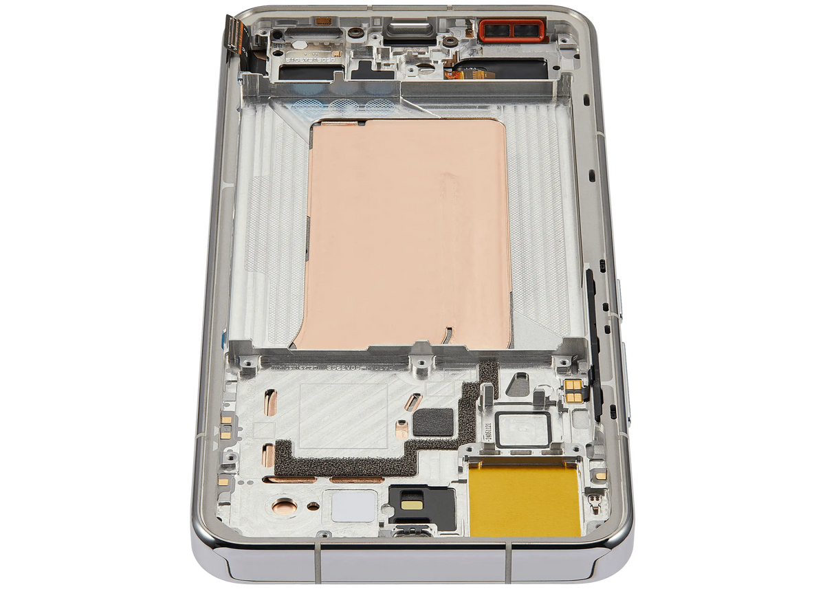 OLED Assembly With Frame For Xiaomi 15 (Refurbished) (Liquid Silver) – device repair component close-up – OLED Display Replacement for phone repair