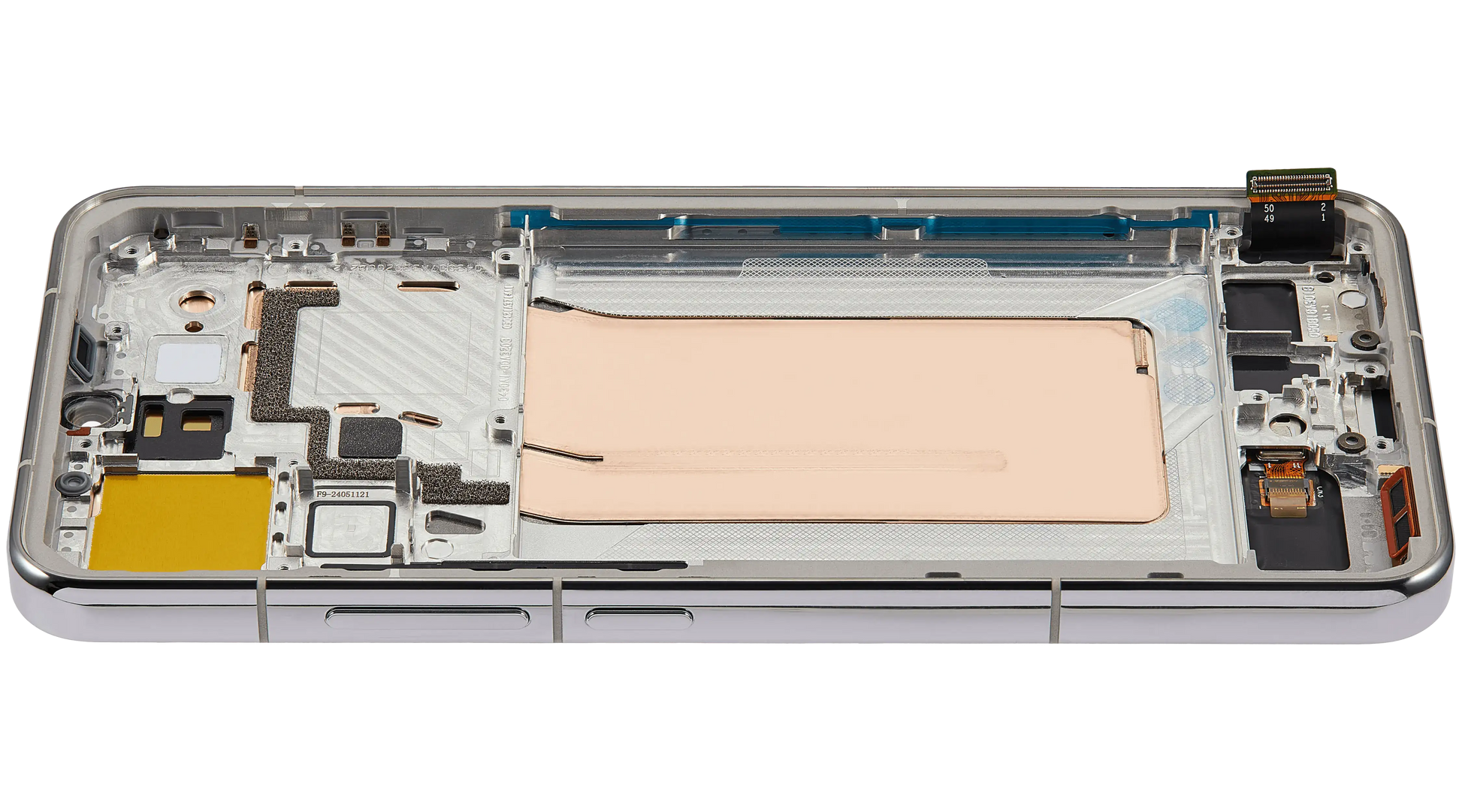 OLED Assembly With Frame For Xiaomi 15 (Refurbished) (Liquid Silver) – replacement component detailed view – OLED Display Replacement for phone repair